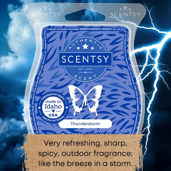 NWT! Lot of 3 Scentsy Wax Bars / “Duke” “Havana Cabana” “Thunderstorm” - Picture 4 of 4